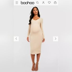 Boohoo maternity dress